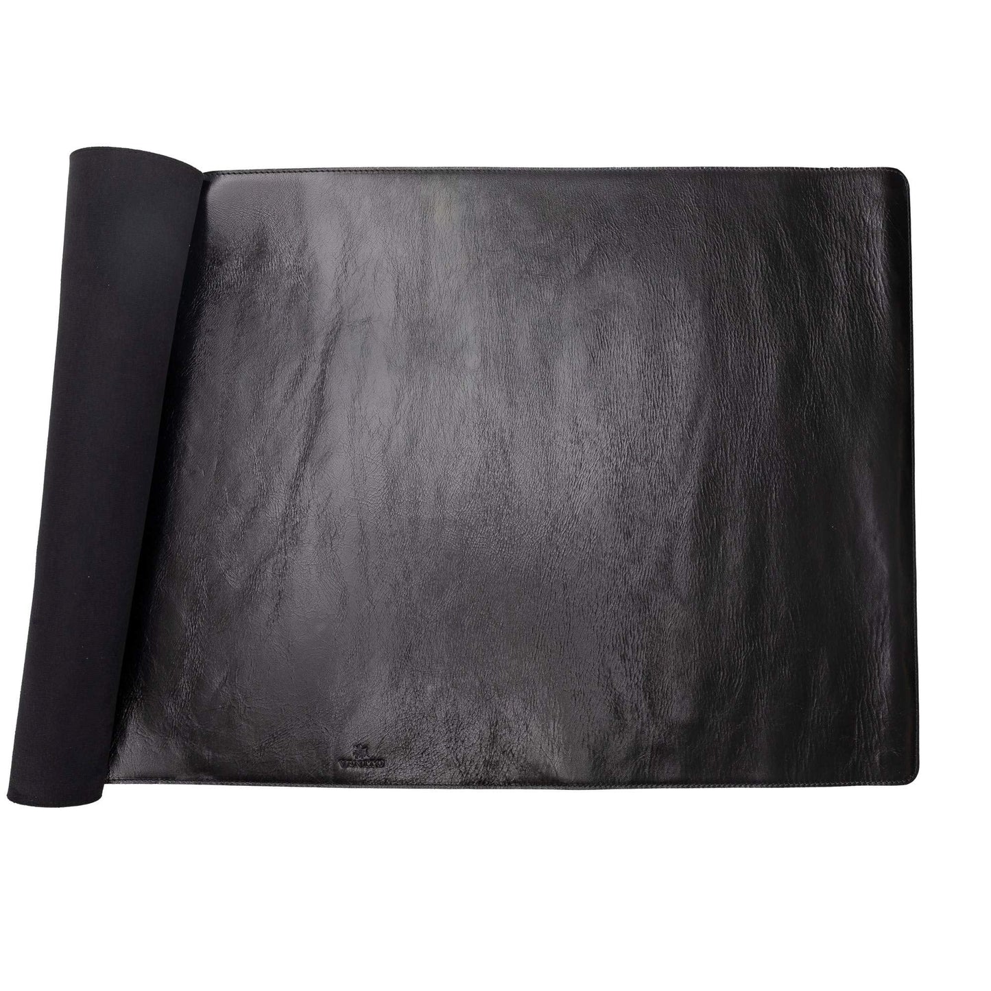 Venito Premium Leather Desk Mat (36 X 19 inch) - Large Mouse Mat for Home Office Accessories (Rustic Black)*
