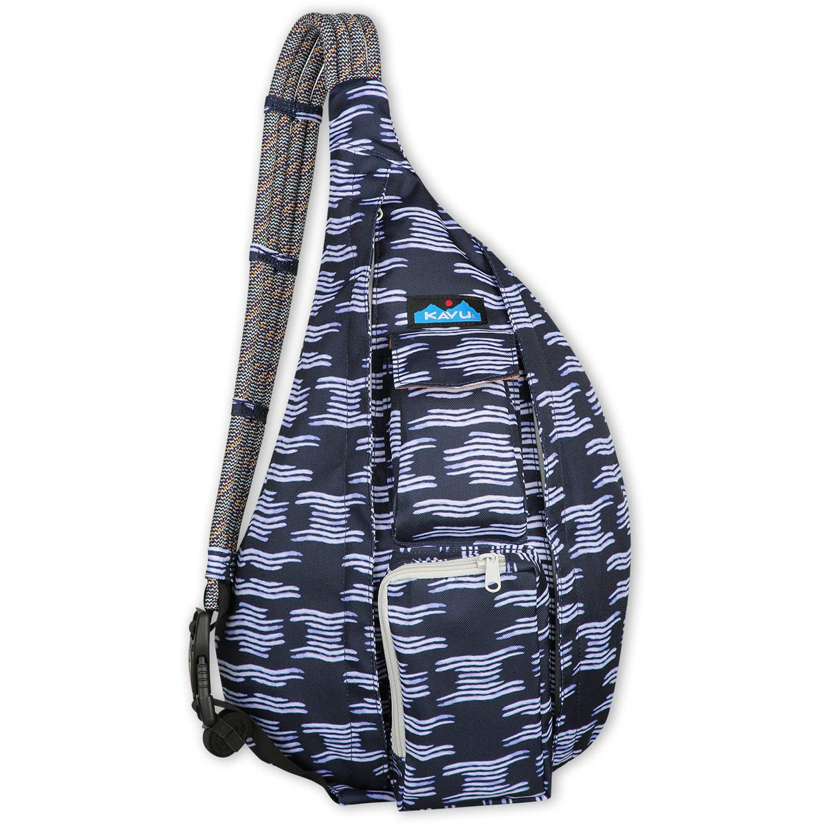 KAVU Original Rope Sling Pack with Adjustable Rope Shoulder Strap, Evening Tide