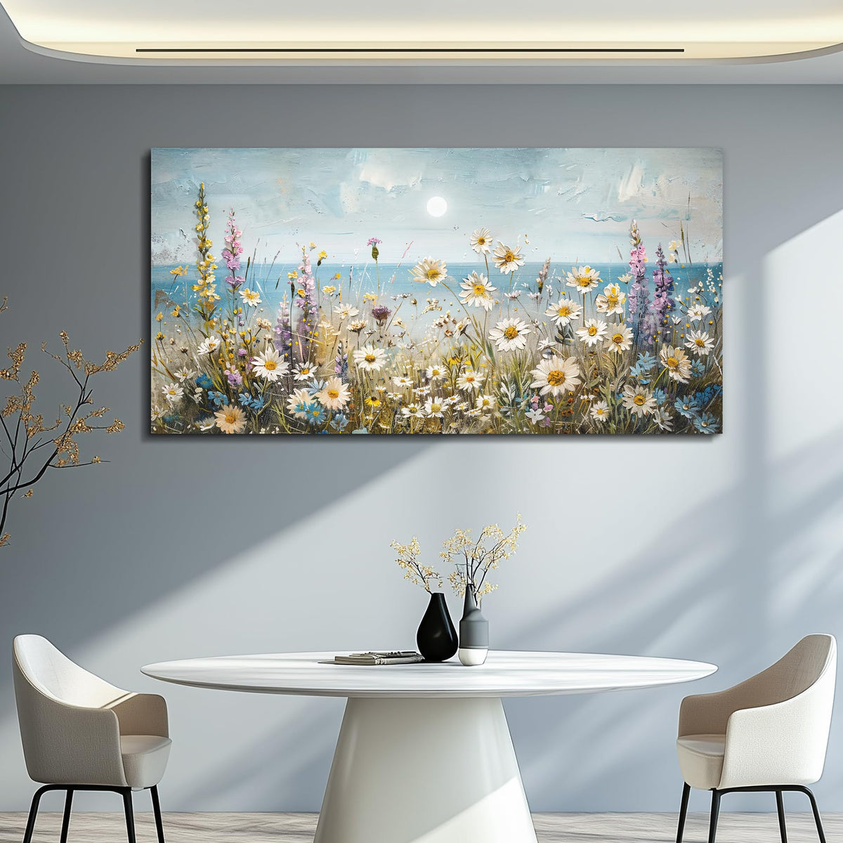 KELIYUAN Wall Art For Living Room Farmhouse Wall Decor For Bedroom Office Decorations Abstract Paintings Flowers Landscape Wall Pictures Canvas Artwork Modern Room Home Decor Posters 20x40In