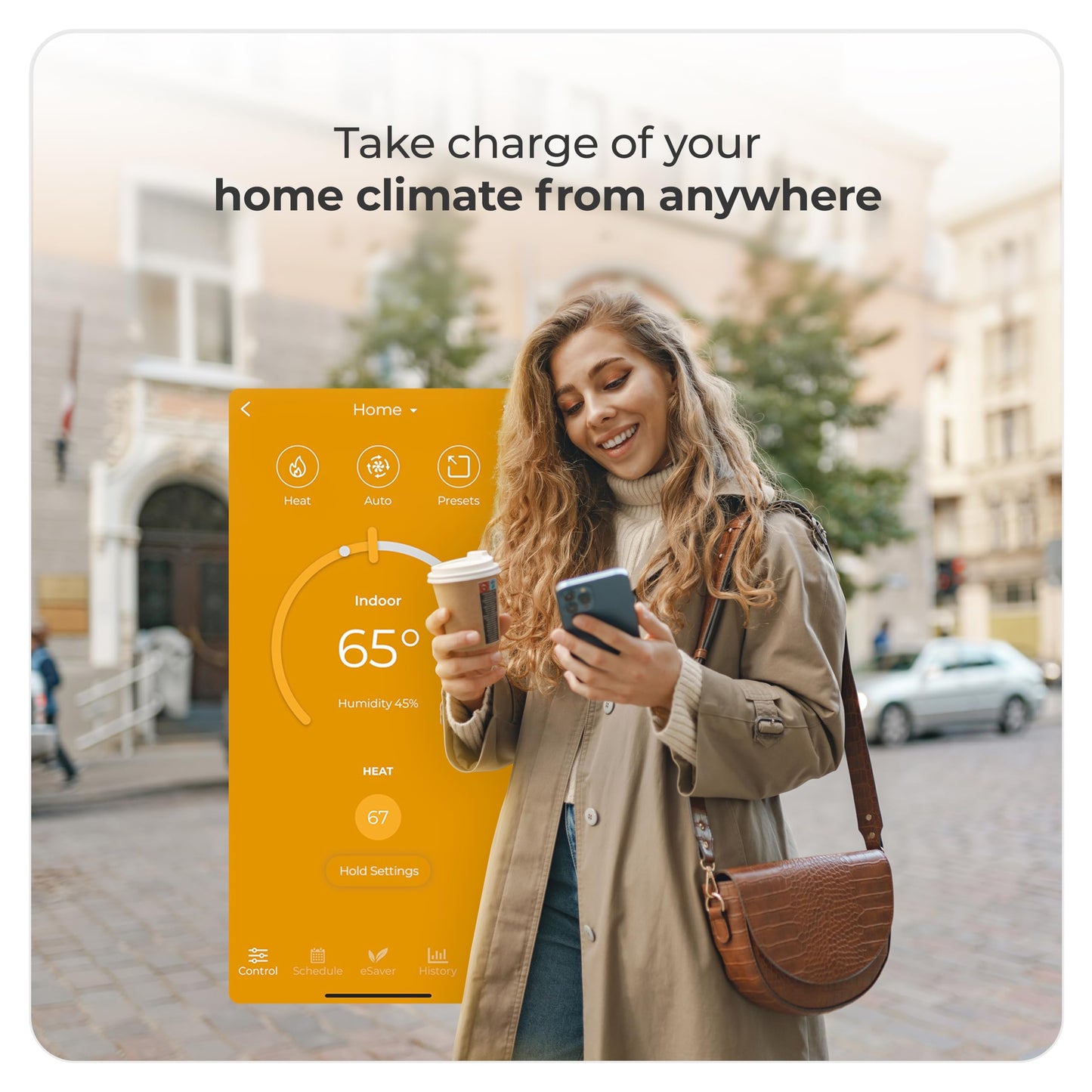 Cielo Smart Thermostat Eco (for Central HVAC) | Energy Star Certified | Supports Conventional Systems up to (2H/2C) & Heat Pumps (4H/2C) | Free C-Wire Adapter | NOT for Mini Split Systems | Black