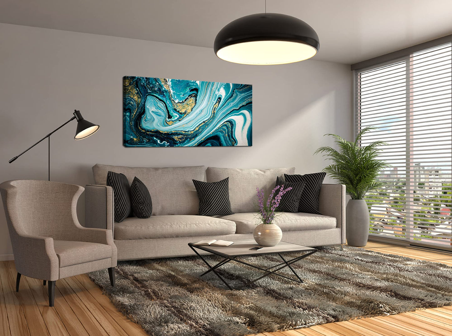 XXMWallArt FC2775 Abstract Texture Wall Art Marble Vortex Canvas Prints Painting for Living Room Bedroom Kitchen Home and Office Wall DecorWall Decor Home Decor
