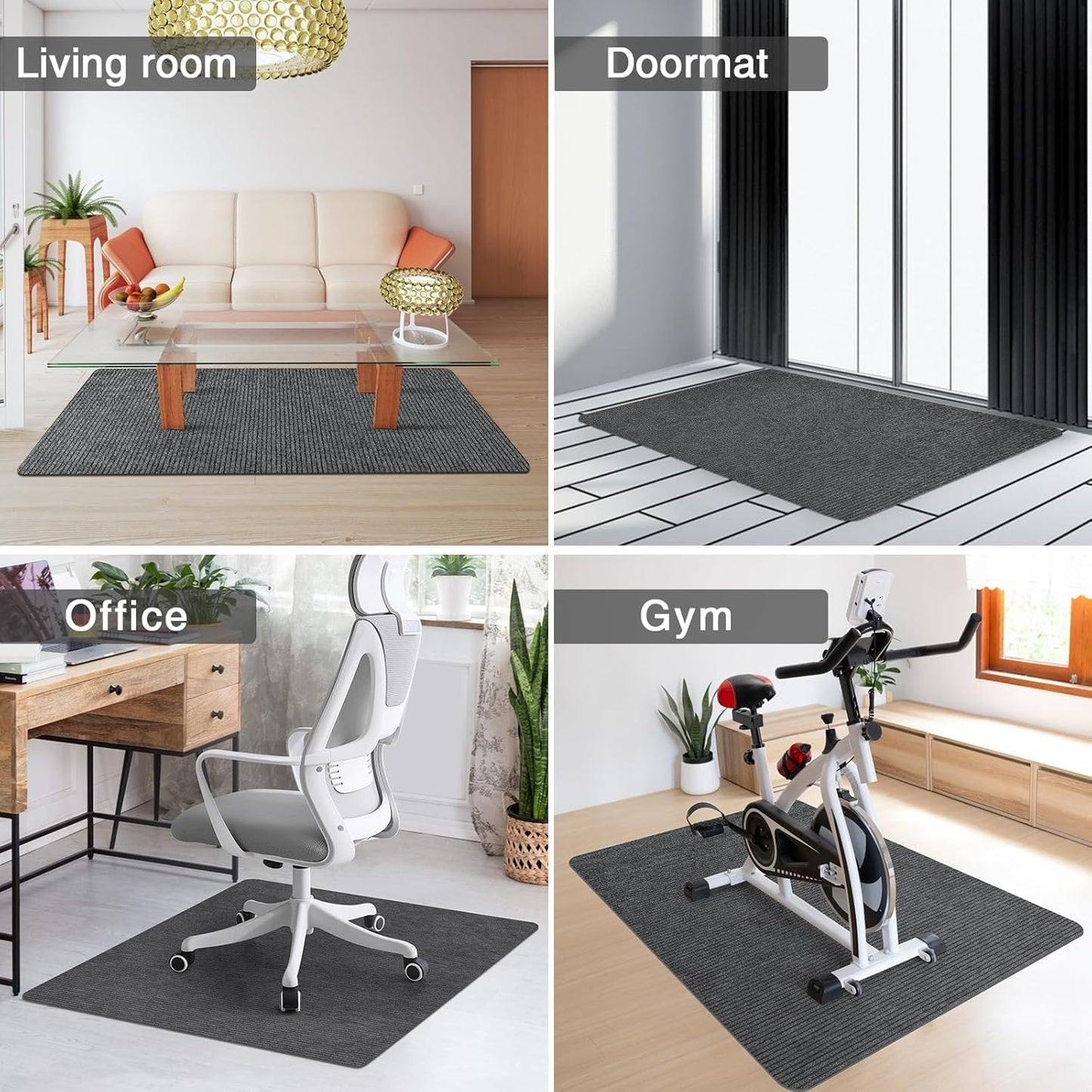 Placoot Desk Chair Mat for Hardwood Floor & Tile 55"x35" Office Chair Mat for Rolling Chairs Large Anti-Slip-Recyclable Material Computer Chair Rug for Office/Home