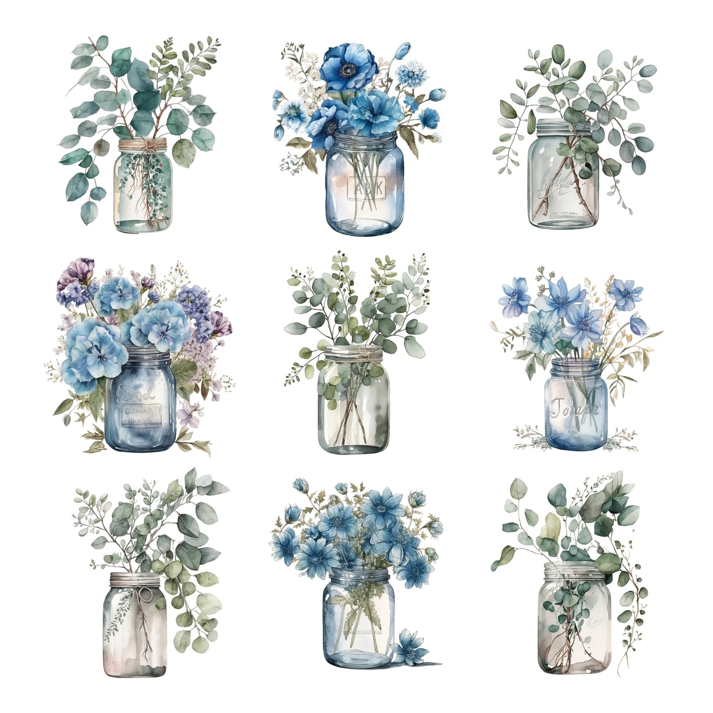 XERE 144 Pcs Mason Jar Four Seasons Sticker Book for Journaling Notebooks, Sketchbook, Bookmark Making, Junk Journal, Budget Planner, Scrapbook Art Supplies Stickers