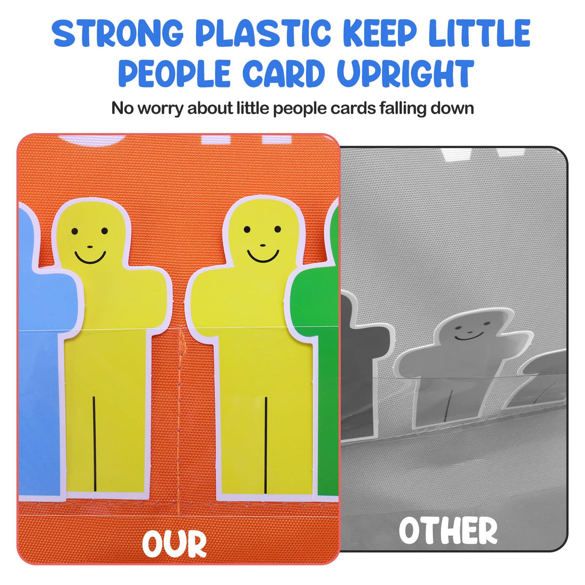 Auchq Classroom Attendance Chart Helping Hands Pocket Chart,Durable Classroom Management Pocket Chart for for Classroom,Homeschool,Preschool Supplies