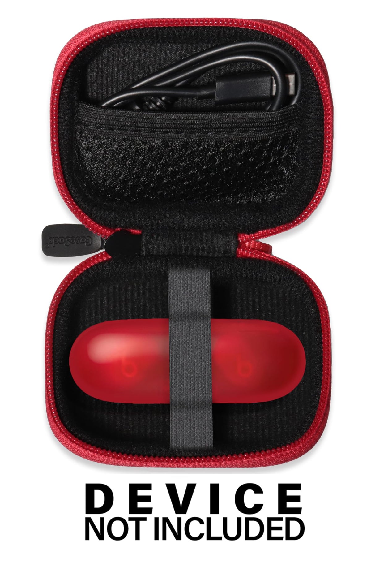 CaseSack Case for Beats Solo Buds - Wireless Bluetooth Earbuds (Red)