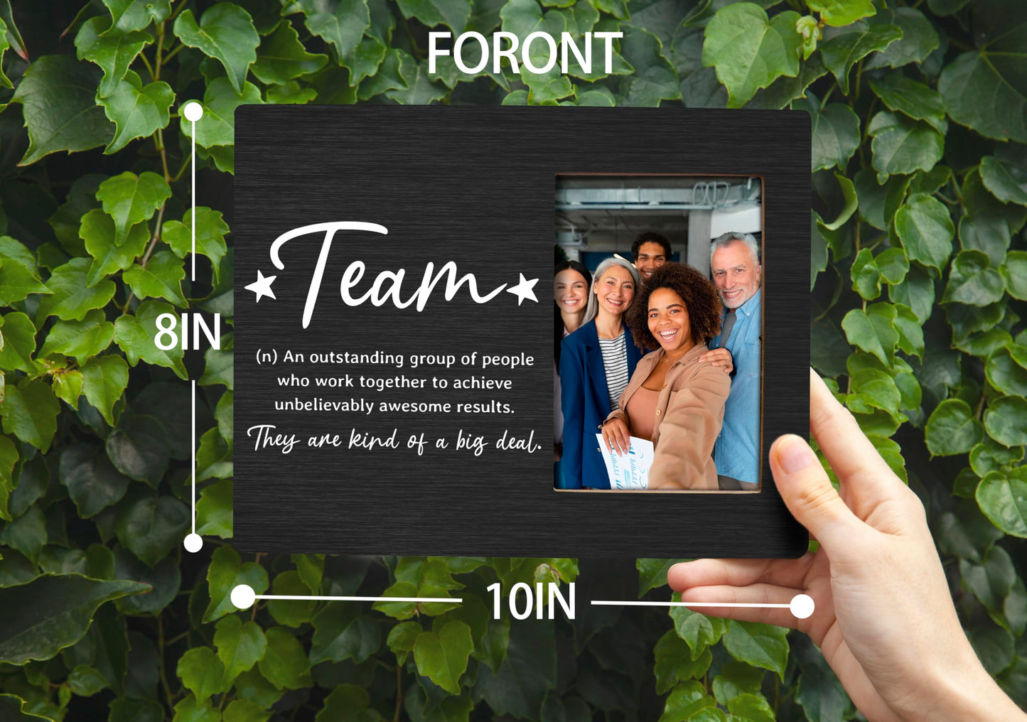 XDFVL Team Picture Frame, Team Ever, Team Gifts, Desk Picture Frames for Office, Team Gifts for Employees, Team Appreciation Gifts for Employees, Gifts for Work Team, Photo Frame 4x6