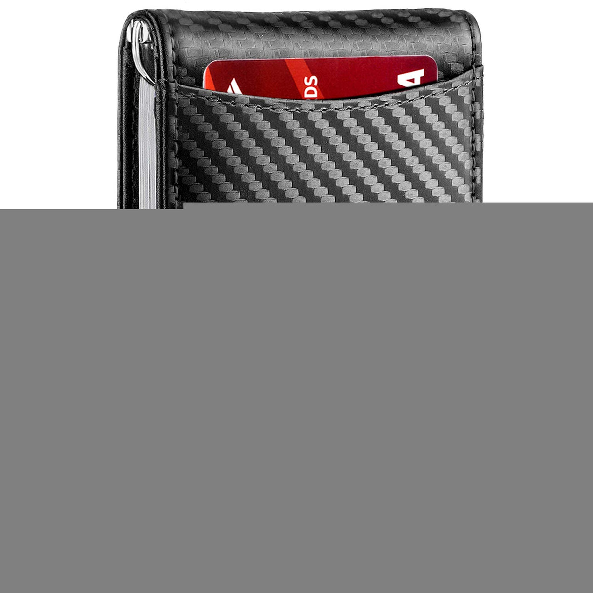 RUNBOX Slim Wallet for Men Genuine Leather RFID Blocking Bifold Minimalist Front Pocket Mens Wallet with Money Clip Thin Gift Box