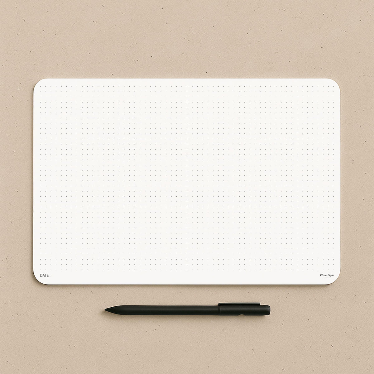 CLEVER SIGNS A4 Dot Grid Notepad (8,3" x 11,7")- Large Dotted Memo Desk Pads-Premium Paper with Cardboard Back Support - Ideal for Note-taking, Planning, Sketching, and Journaling