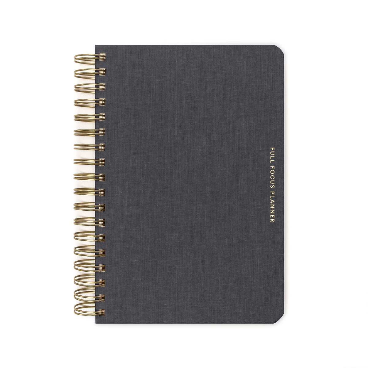 Full Focus Leather Coil Planner by Michael Hyatt - The #1 Daily Planner to Set Annual Goals, Increase Focus, Eliminate Overwhelm, and Achieve Your Biggest Goals - Hardcover (Gray)