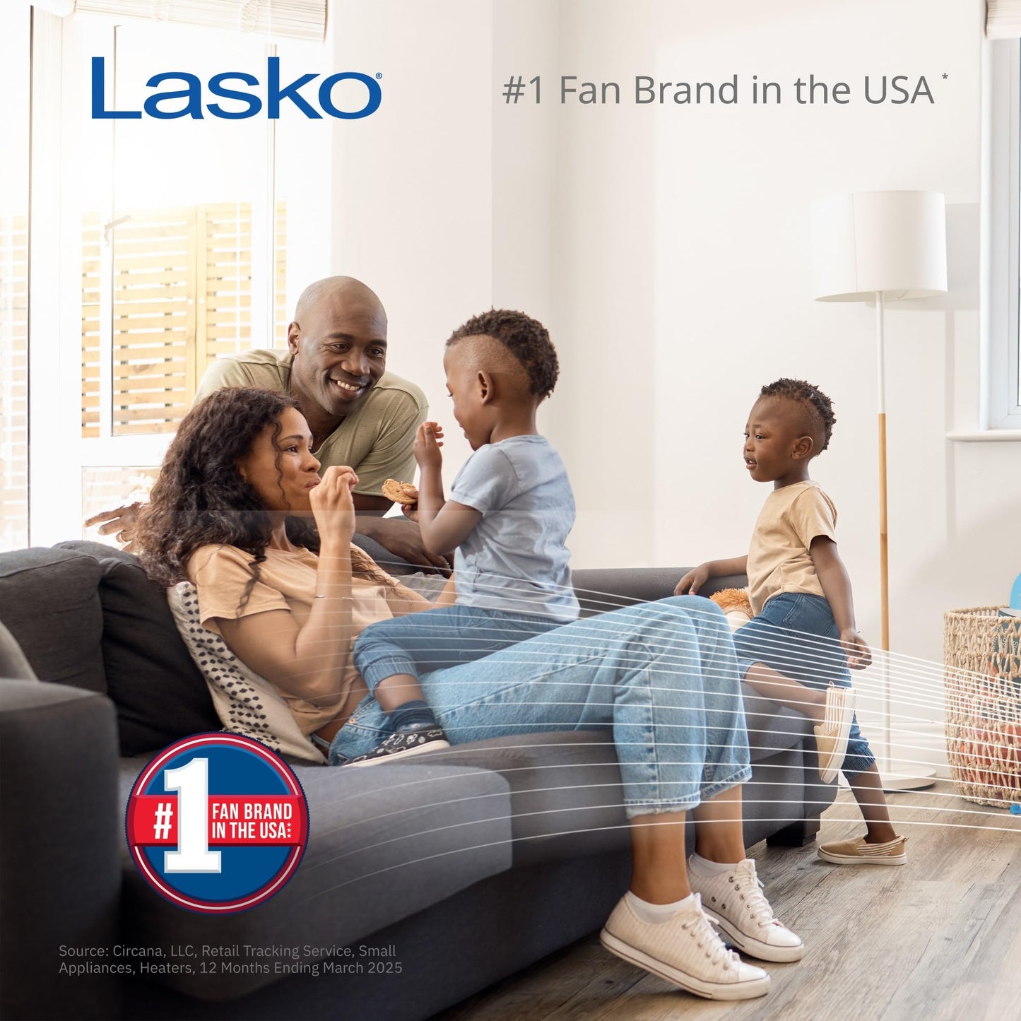 Lasko Oscillating Tower Fan with Remote Control - Tower Fan for Bedroom & Office, 4 Quiet Speeds, 38" White, T38400