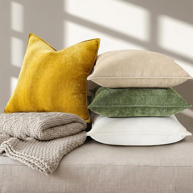 decorUhome Summer Couch Throw Pillow Covers 12x20 Set of 2, Decorative Soft