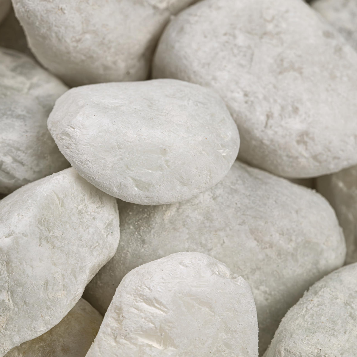 MSI Natural Decorative Tumbled White Pebbles, 1 Inch - 2 Inch, 40 lb. Bag