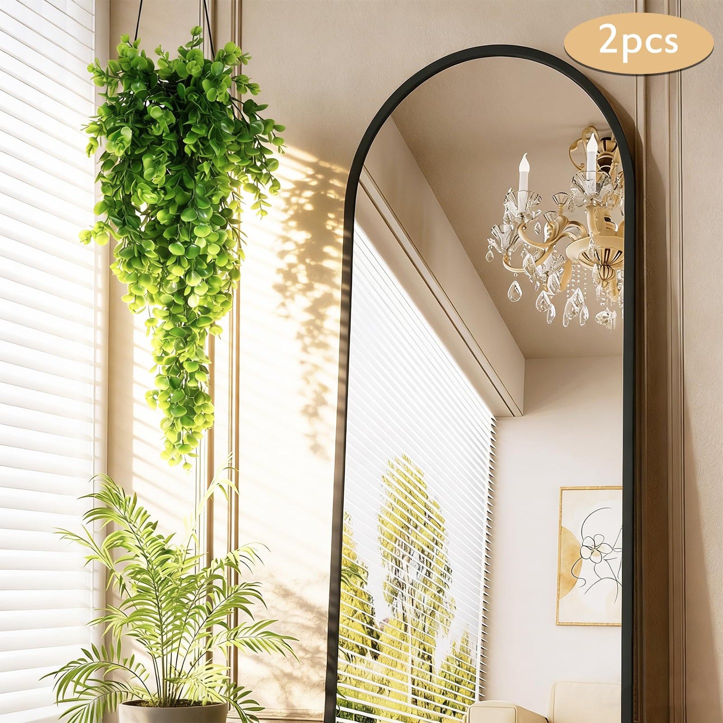RECUTMS 4 Pack Artificial Hanging Plants Faux Eucalyptus Leaf Greenery Fake Plant for Wall House Room Patio Indoor Outdoor Home Shelf Office Decor (Green)