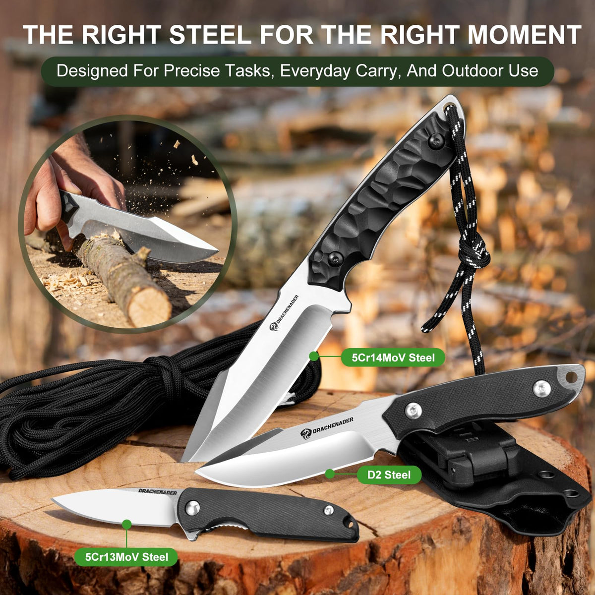 DRACHENADER Outdoor Gifts for Men – Survival Kit & Emergency Gear & Cool Gadgets for Hiking, Camping & Adventure for Husband, Dad, Son