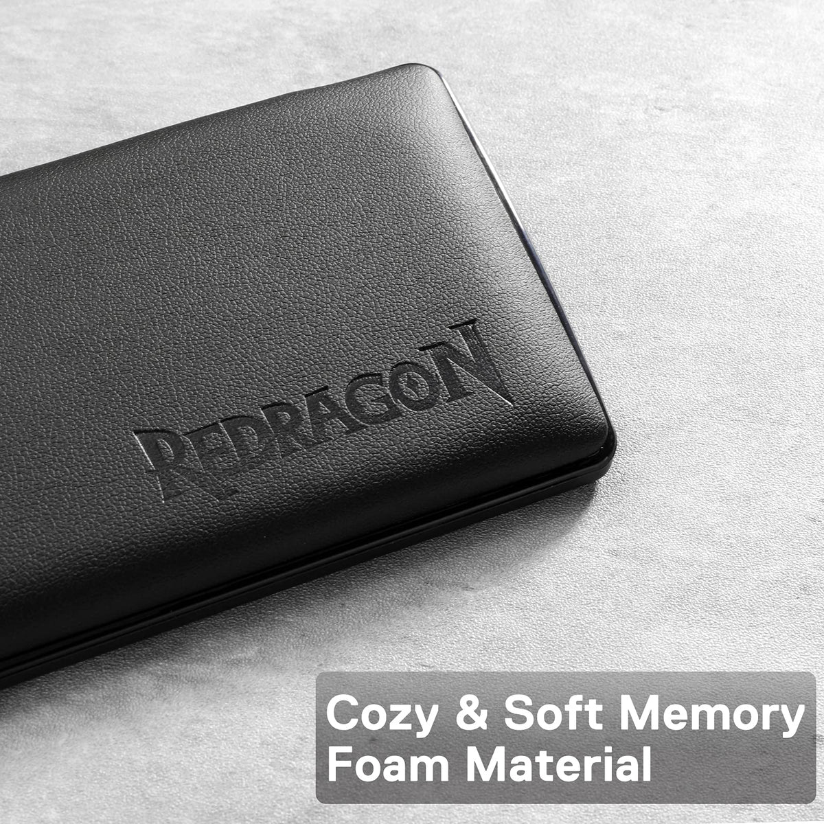 Redragon P035 Meteor S Computer Keyboard Wrist Rest Pad, Ergonomic Soft Memory Foam Wrist Support w/Anti-Slip Rubber Base, 60% 61 Keys Compact Size 11.38 x 2.87 in, 0.78 inch (20mm) Height, Black