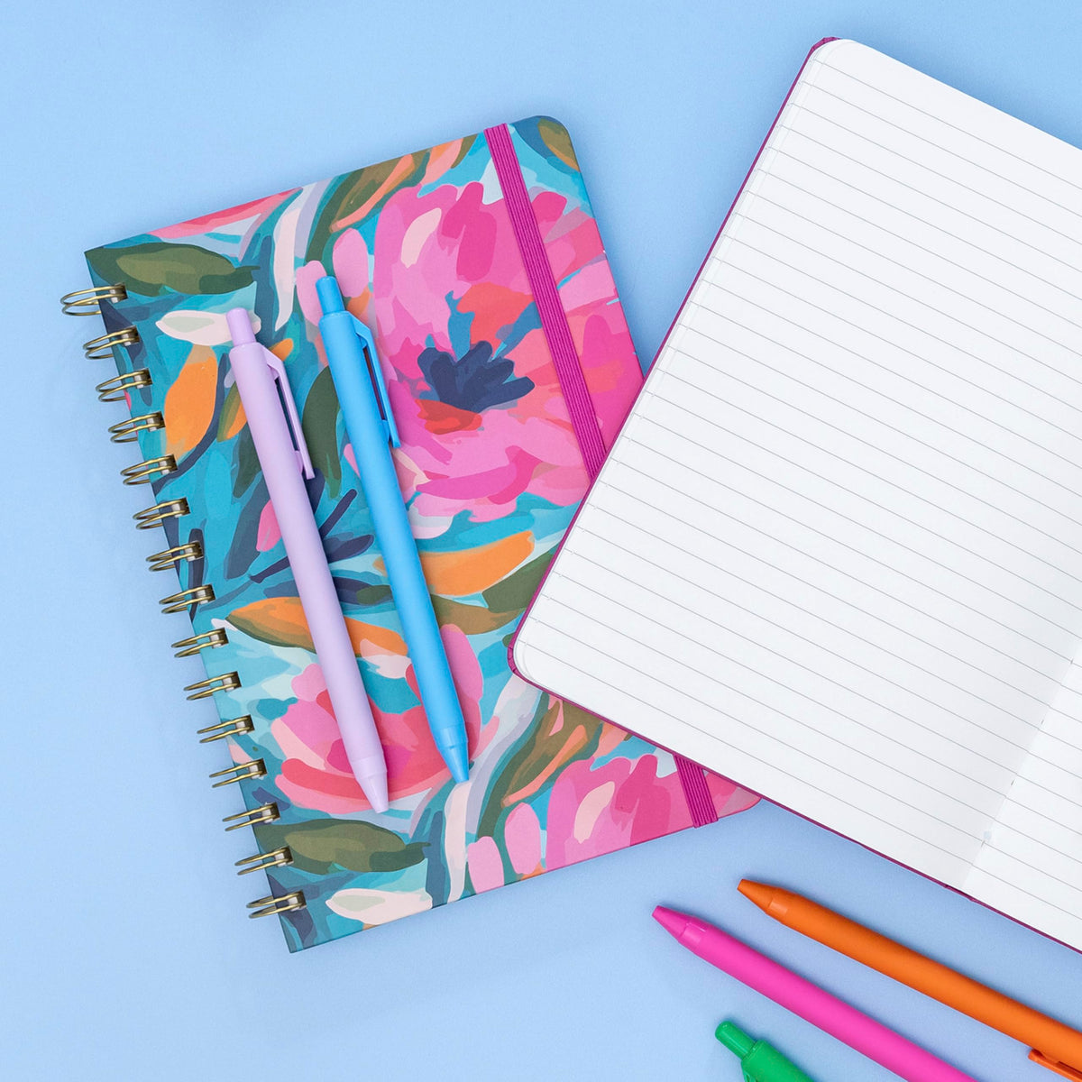 PAPERAGE Lined Spiral Journal Notebook, (Golden Safari), 160 Pages, Hardcover Journal for Women & Men, Medium 5.5 in x 8 in - 100 GSM, Thick Paper, Spiral Notebook for Work, School & Journaling