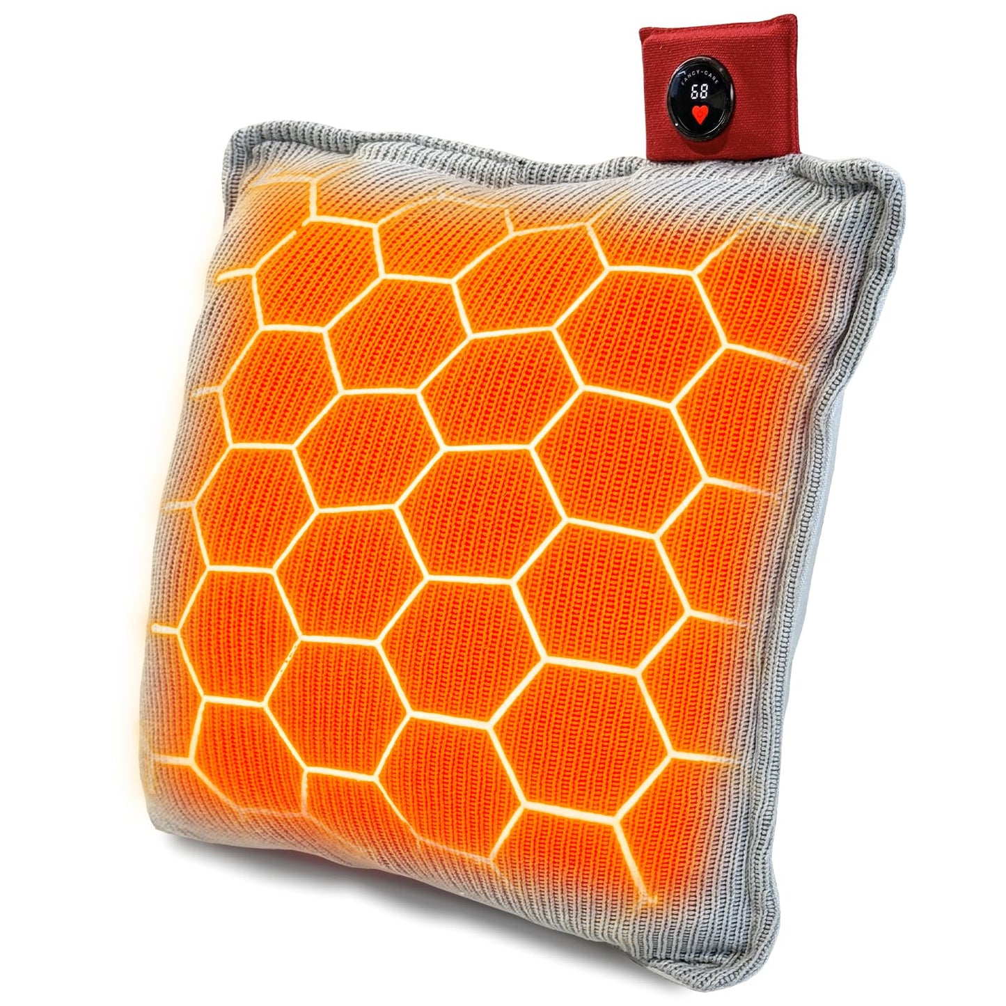 Heated Pillow for Lumbar Support, Heating Lumbar Support Pillow for Office Chair 45X45CM