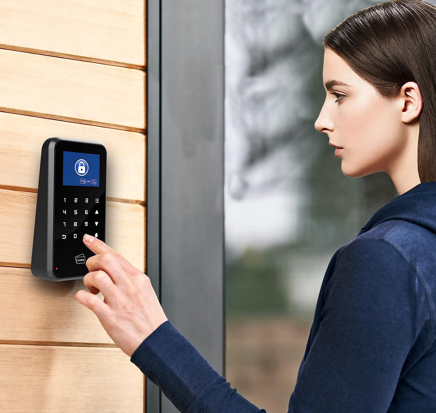 UHPPOTE 2.4-inch Display Door Access Control Touch Keypad 125khz Compatible with WiFi