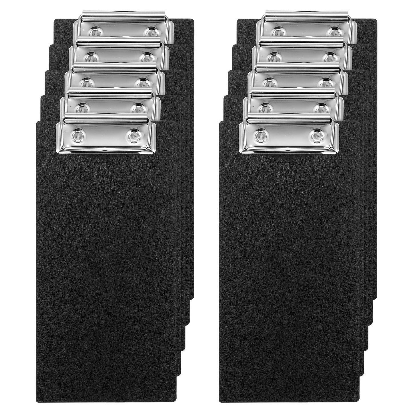 PATIKIL Check Presenters for Restaurants, 30Pcs Mini Clipboard Wood Check Holder Half Page Menu Holder for Restaurant Cafe Waitress Guest Check Server, Black