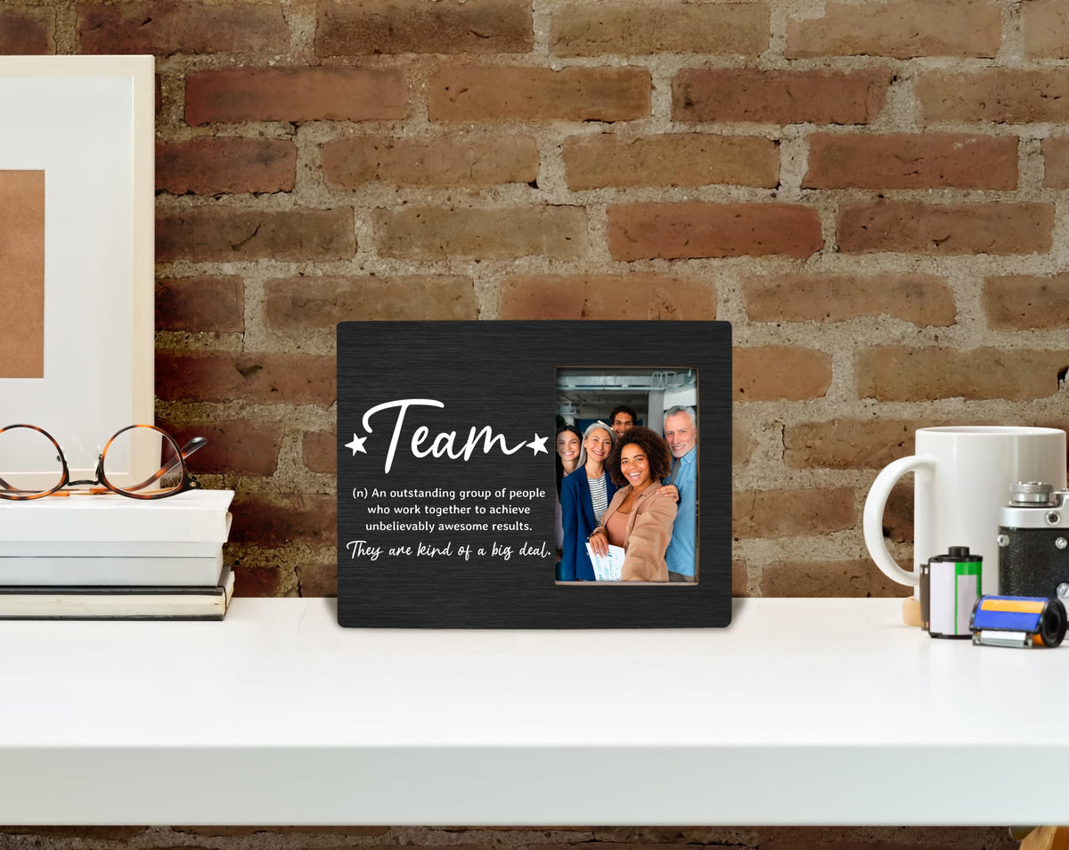 XDFVL Team Picture Frame, Team Ever, Team Gifts, Desk Picture Frames for Office, Team Gifts for Employees, Team Appreciation Gifts for Employees, Gifts for Work Team, Photo Frame 4x6