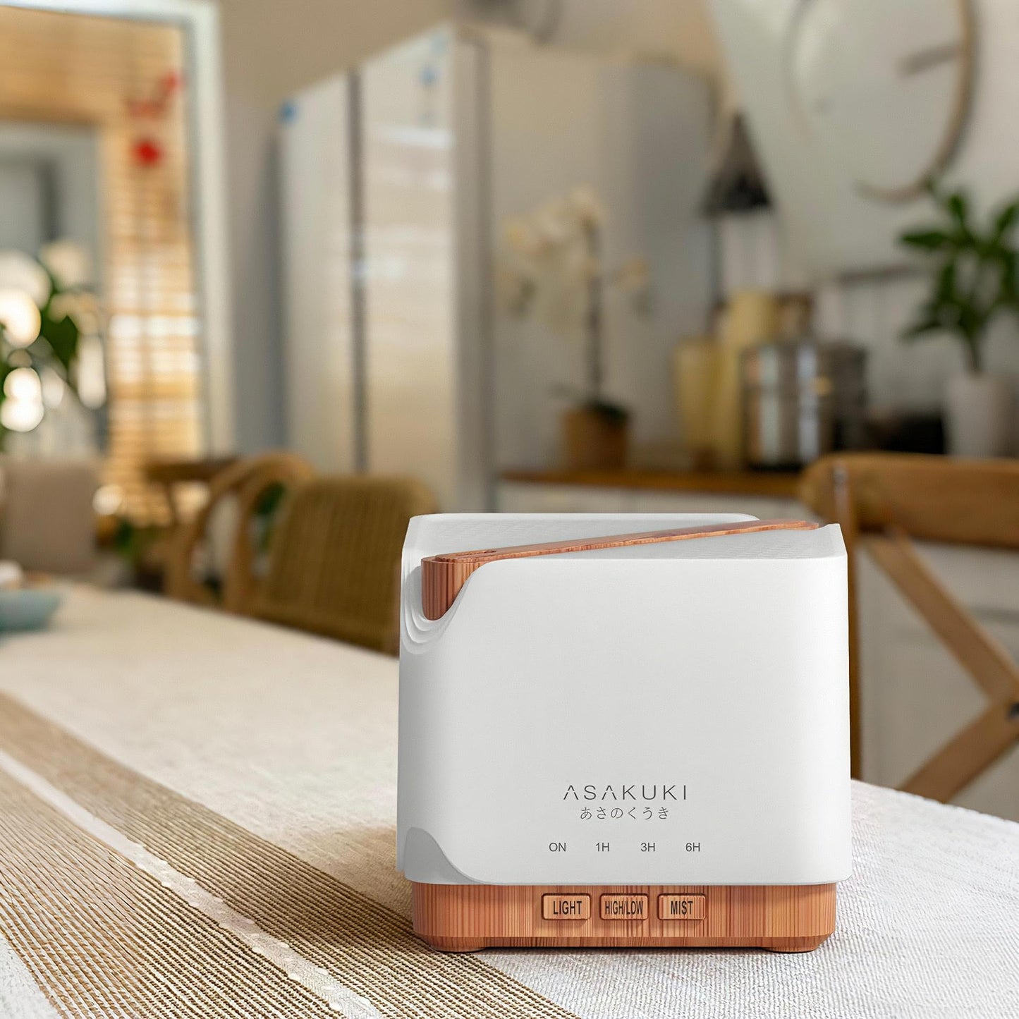 ASAKUKI Essential Oil Diffuser for Home, Large 700 ml Humidifier with Automatic Shut-Off, Scent Aromatherapy Diffuser with 7 LED Lights for Living Room, Kitchen, Bedroom, Hotel, Gift for Mom - Yellow