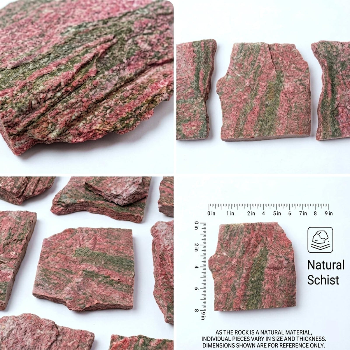 HAELFMRI 20 Lbs Natural Grey Slate Stones - Craggy Layered Rocks for Aquarium Hardscape & Iwagumi, PH Neutral Fish Tank Decor for Shrimp & Cichlids, Mixed Sizes 2-9 Inch for Terrarium
