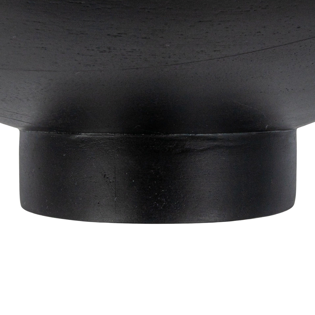Bloomingville Round Acacia Wood Pedestal with Metal Base, Natural and Black