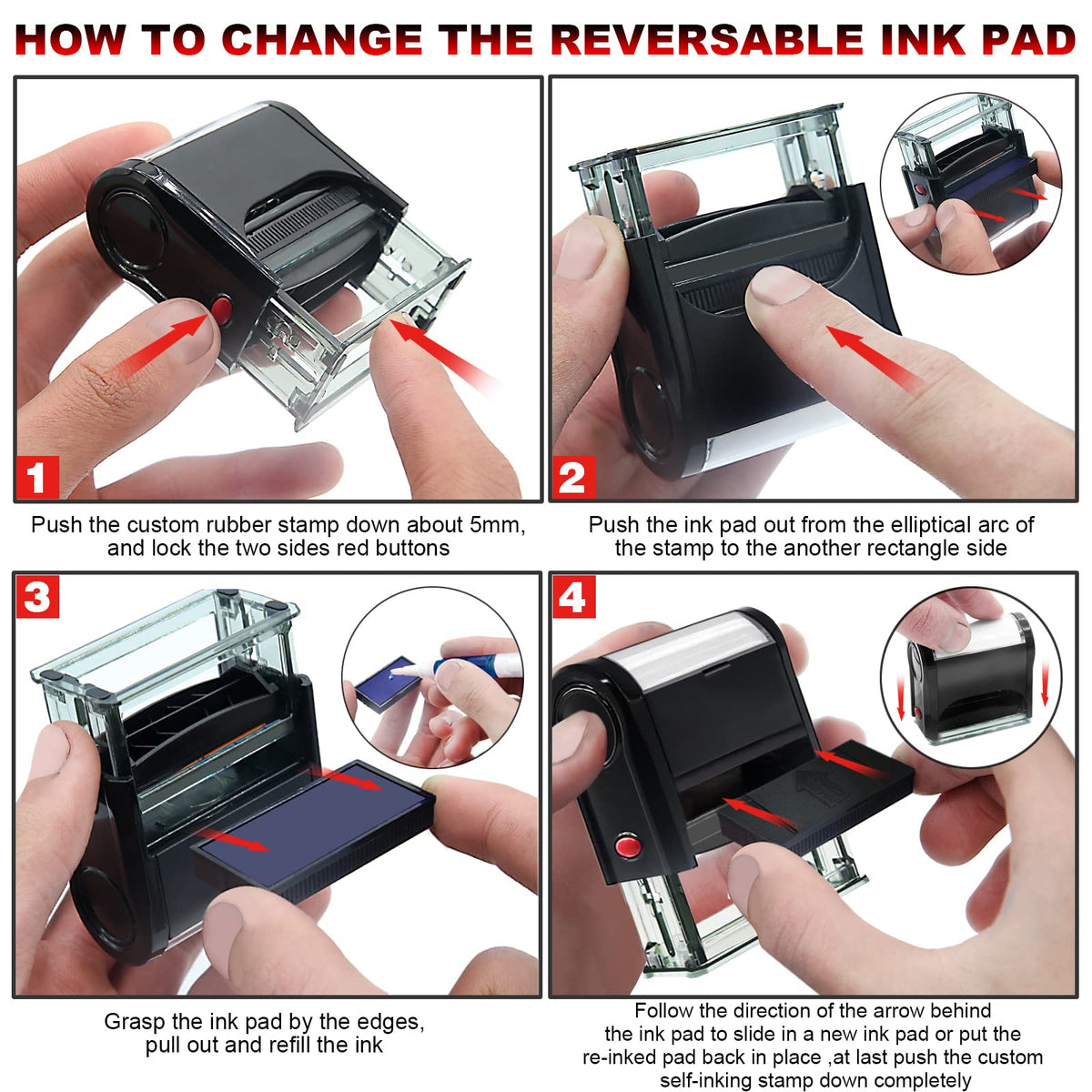 Bertiveny Self Inking Approved and Denied Stamps Set Office Self Inking Approved Denied by Stamp with Date for Business Supplies Approve Stamp Denied Stamps with Date and Signature