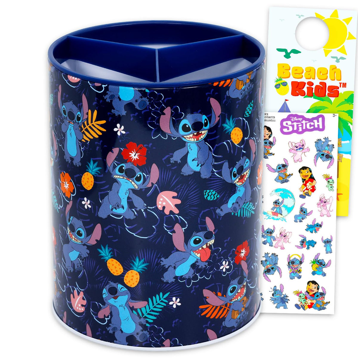Disney Stitch Utensil Holder Set - Bundle with 6.5" Kitchen Organizer Plus Stickers | Lilo and Stitch Kitchen Utensil Holder Decor Pack