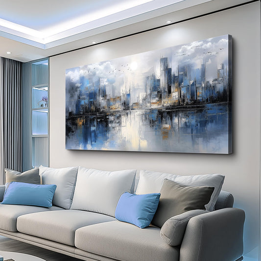 FUHAIHUA Canvas Wall Art For Living Room Wall Decor For Bedroom Office Wall Decoration Abstract Watercolor Painting Artwork Room Aesthetic Home Decor 20x40 In