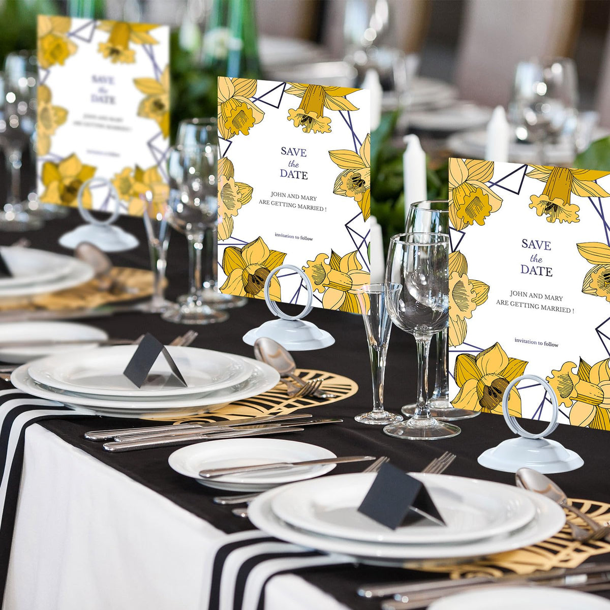 MotiMind 24 Pcs Table Number Holders-Metal Place Card Holders Table Number Stands Tabletop Sign Stands for Photos, Menu, Memo, Notes, Wedding, Restaurant, Banquet, Birthday(White)