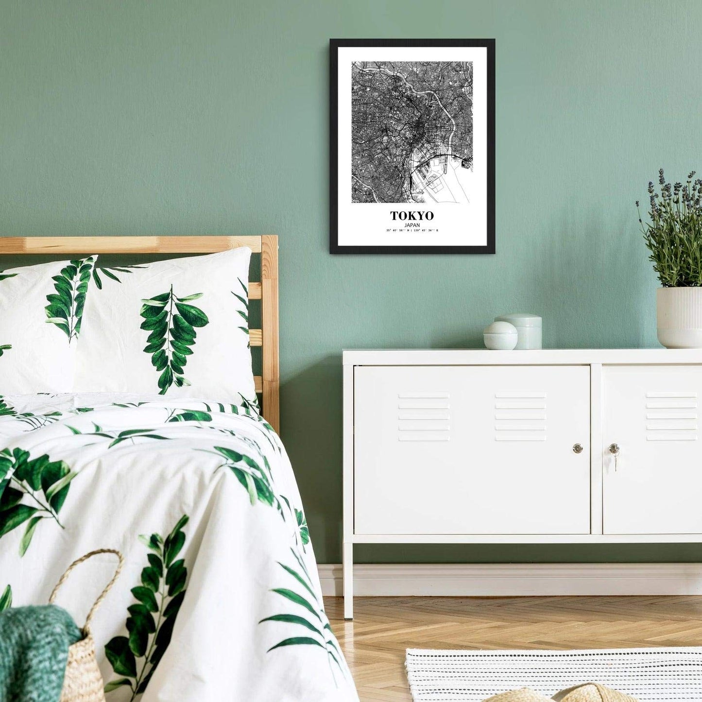Eleville 8X10 Unframed Tokyo Japan City View Abstract Road Modern Map Art Print Poster Wall Office Home Decor Minimalist Line Art Hometown Housewarming wgn517