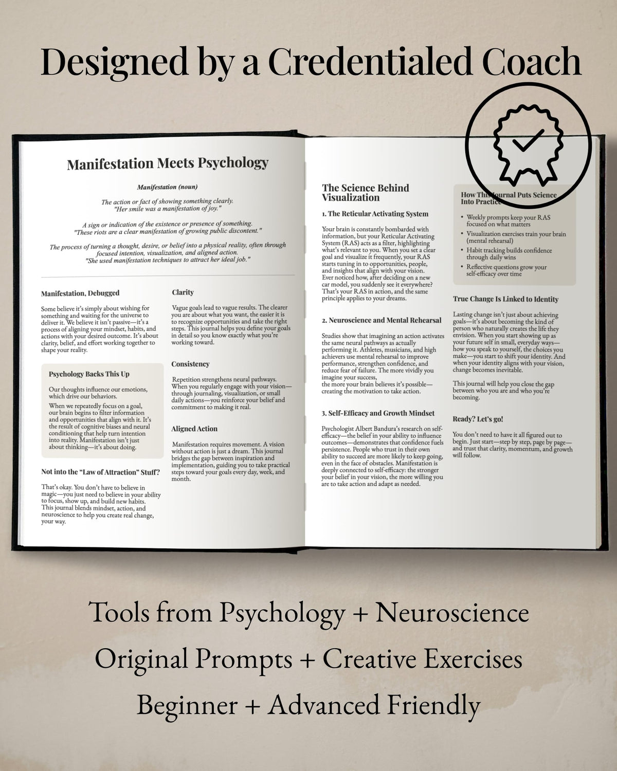 Manifestation Journal – 52-Week Undated Guided Law of Attraction Journal with Prompts, Habit Tracker, Vision Board, Goals & Reflection Tools | for Women & Men | Gift Box + Pen