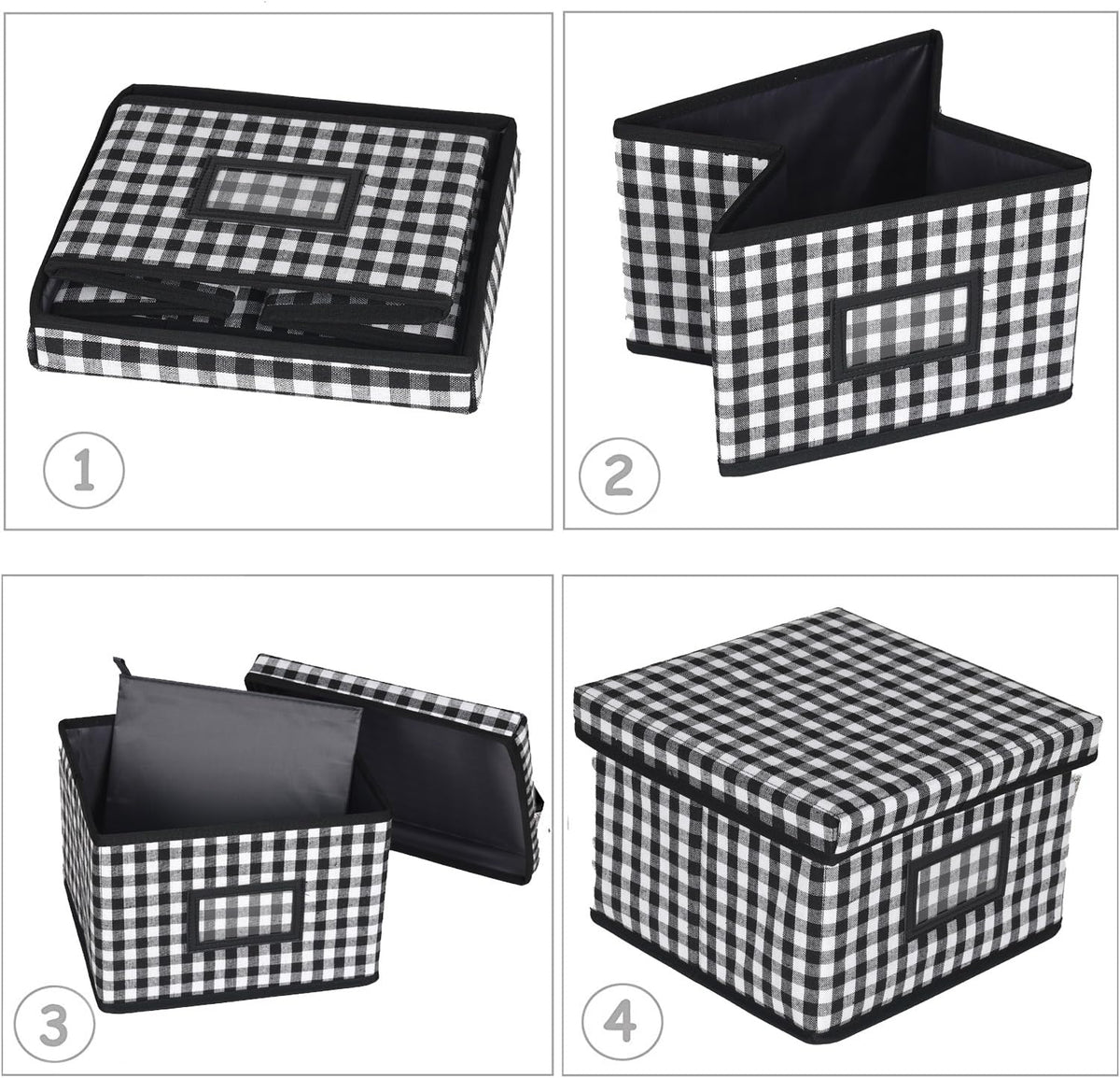 Lukeline Greeting Card Organizer and Storage Box with 15 Adjustable Dividers, Stores 140+ Cards, Suitable for Storing Greeting Cards, Envelopes, Stickers, Photos, Notecards and More