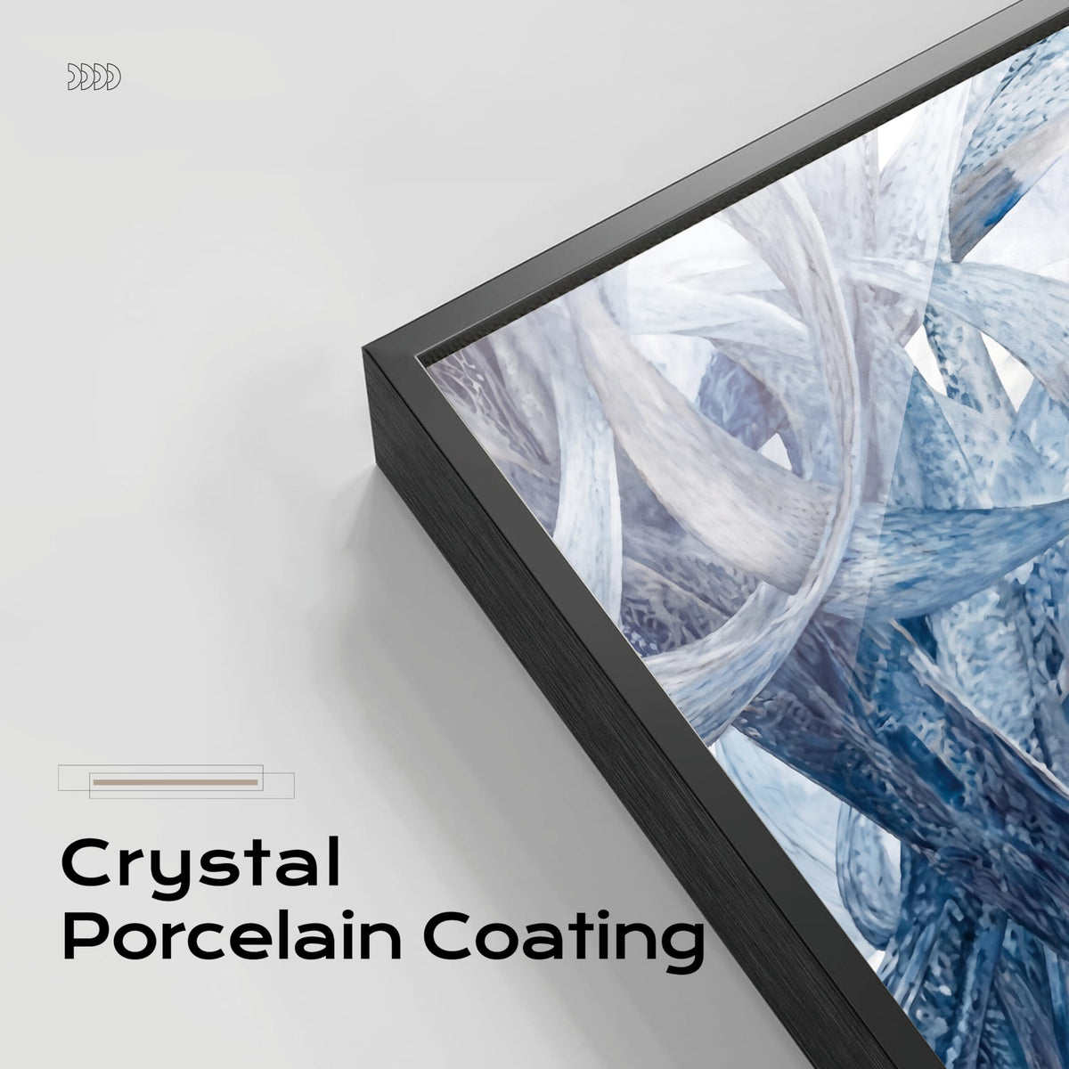 Large Wall Art for Living Room Bedroom Office Entryway, Gray White Modern Abstract Luxury Framed Crystal Porcelain Wall Decor, Waterproof Easy Clean Artwork for Home Hotel Restaurant Spa 24x48 Inch