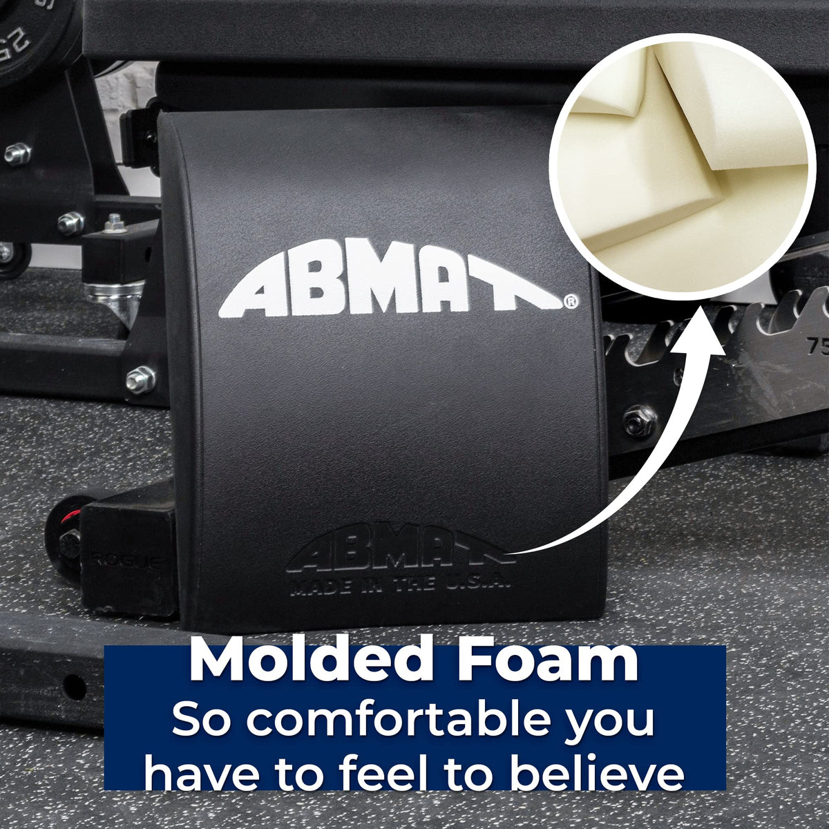 ABMAT Sit Up Mat- Premium Foam Abmat - The Original Abdominal and Core Trainer Mat for Full Range of Motion Sit ups, Crunches and Ab Workouts