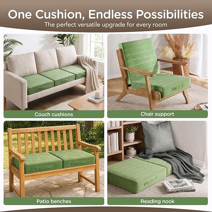 Codi Thick Replacement Couch Cushions, Upholstery Foam