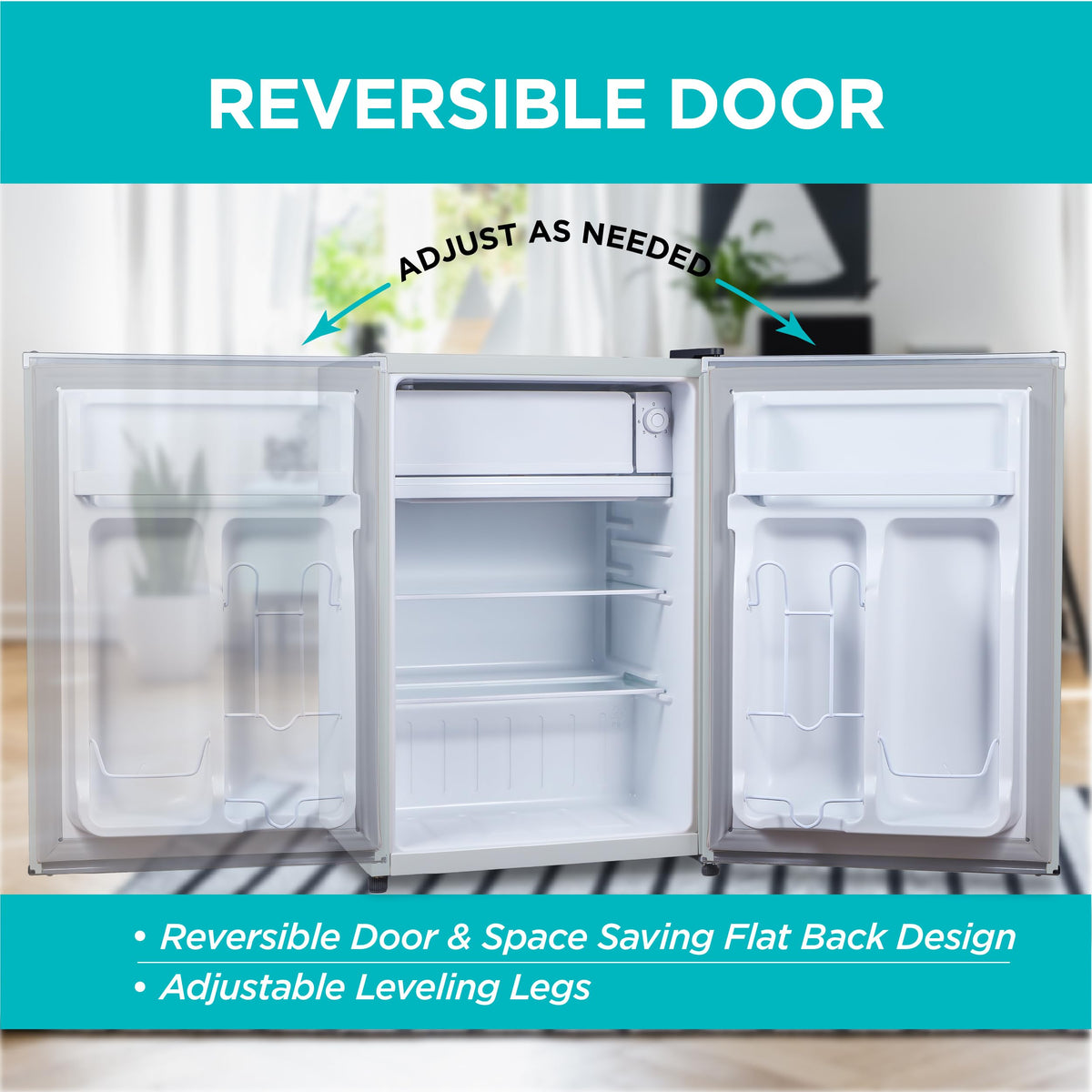 BLACK+DECKER 2.5 Cu. Ft. Compact Refrigerator, ENERGY STAR Certified, Single Door Mini Fridge with Chiller Compartment, Personal Fridge for Home or Dorm Room, R600a Refrigerant, BCRK25V,Stainless Look