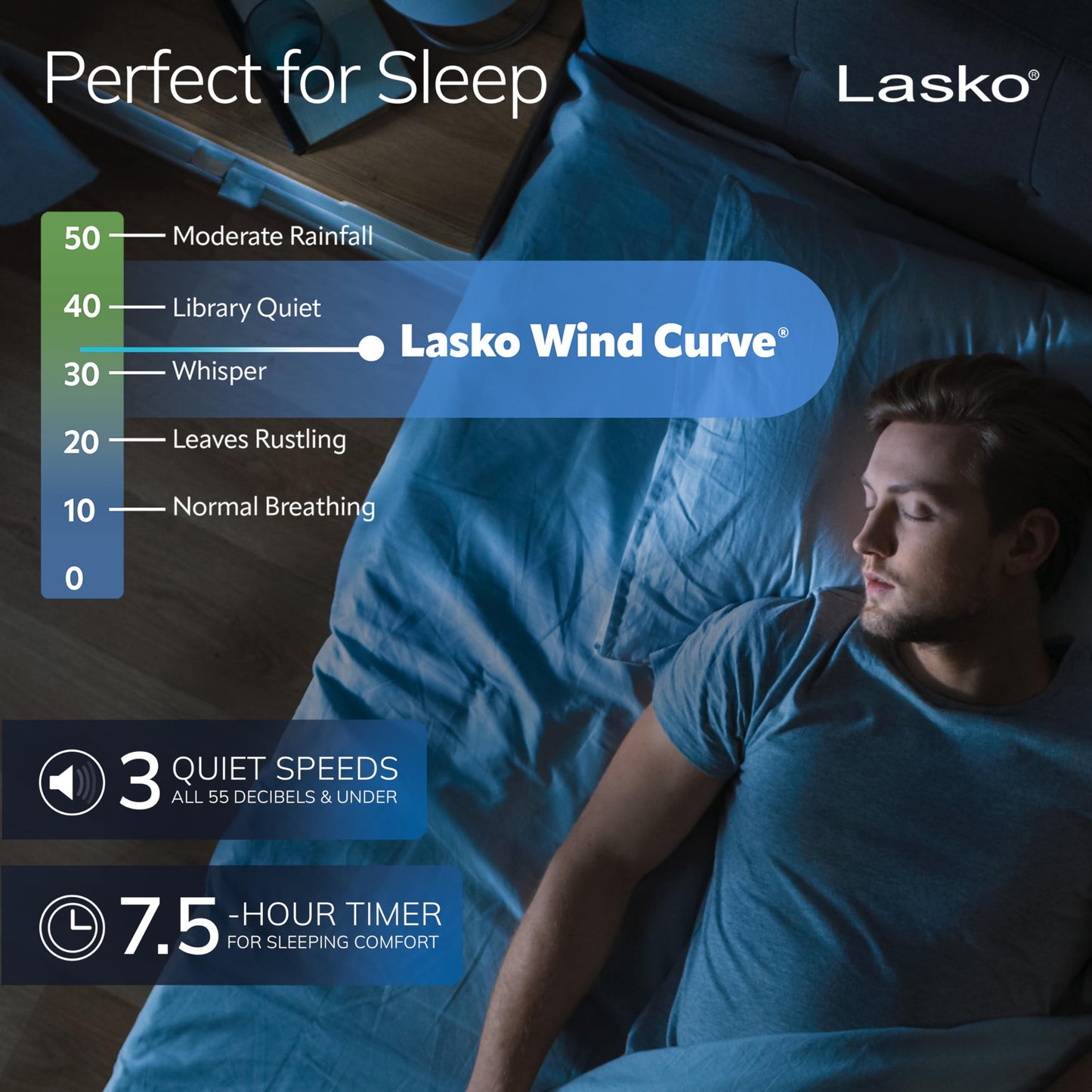 Lasko Oscillating Tower Fan with Remote, Quiet Floor Fans for Bedroom, 42", Silver T42951
