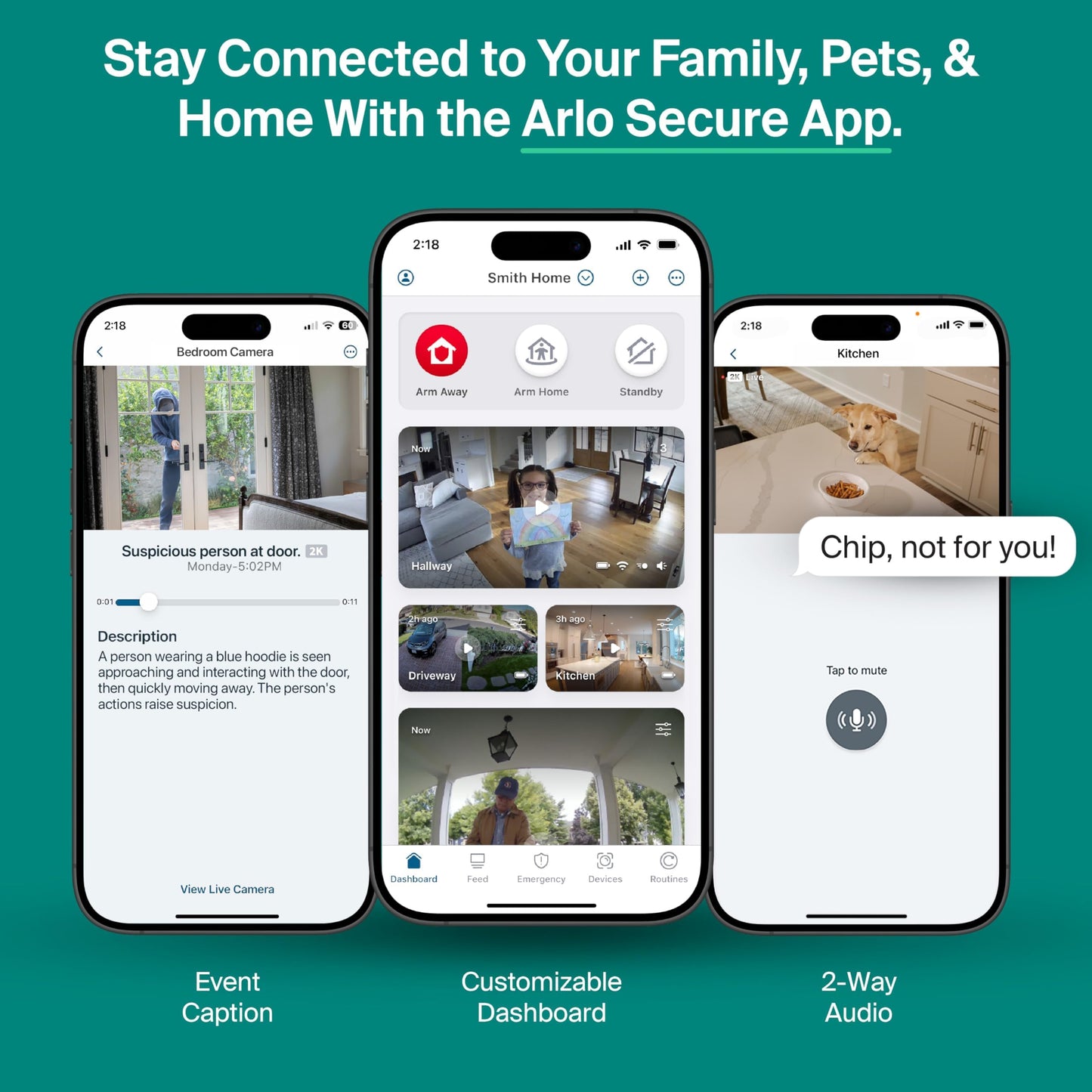 Arlo Essential Indoor Pan Tilt Security Camera 2K (2025 Release) + 6 Months of Secure Plus Plan - Wired Plug-in Power, Person Recognition, Animal Detection, Auto Motion Tracking, 1 Cam, White