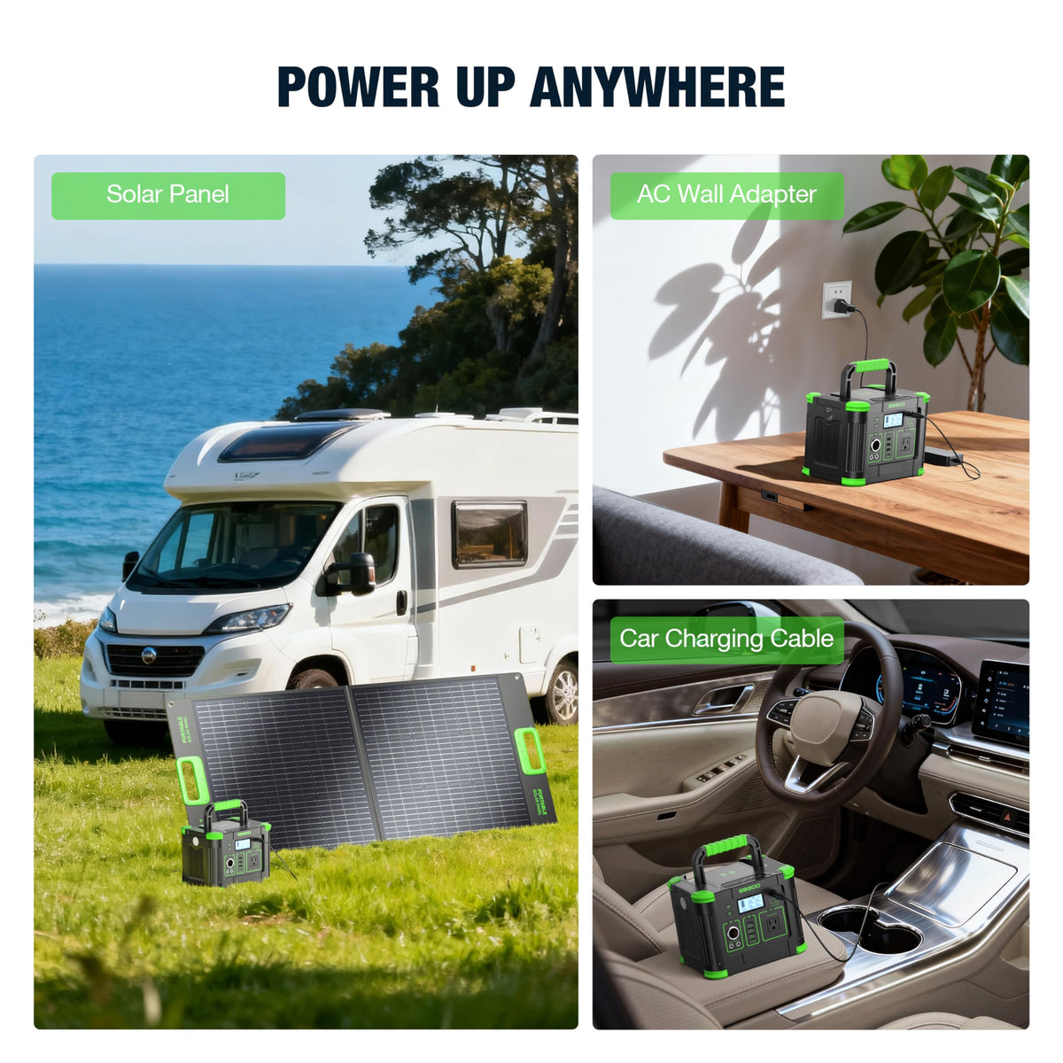 GRECELL Portable Power Station 300W, 288Wh Lithium Battery, 60W Fast Charging, Up to 300W(Peak 600W) AC Outlets, Solar Generator for Outdoor Camping RVs Home Use