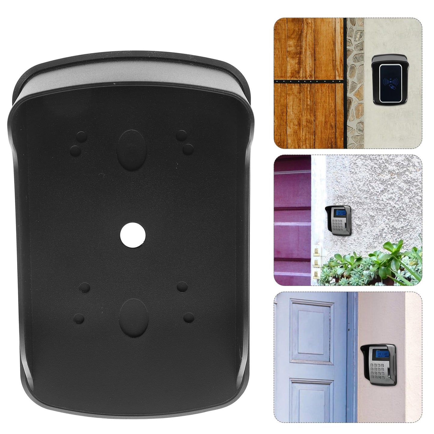 FAVOMOTO Waterproof Doorbell Cover, Outdoor Plastic Doorbell Chime Protector Rainproof Door Lock Security System Shield For Attendance Machine Fingerprint Device