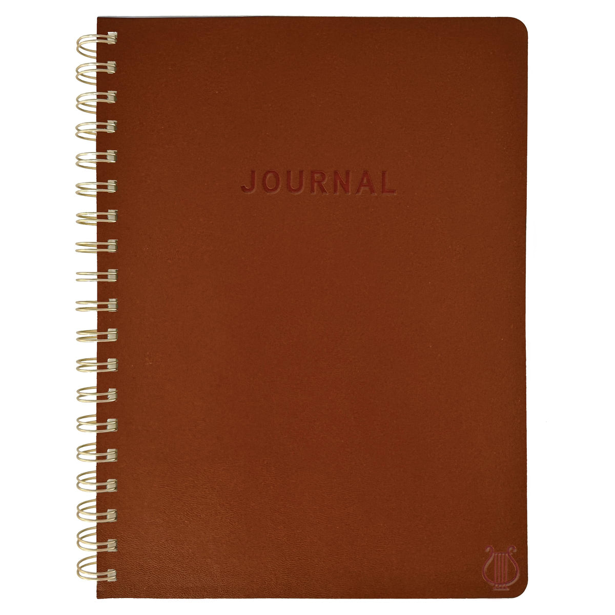 Graphique Apollo Vegan Leather Journal, Spiral Notebook for Writing, 192 Lined Pages, 8” x 10”