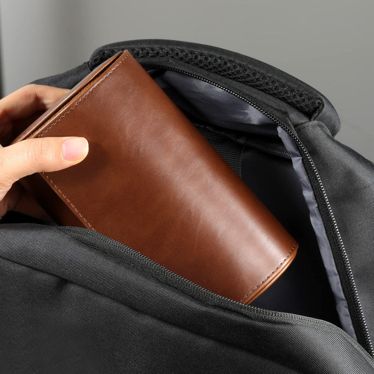 ROSELLE Watch Roll Travel Case for Men and Women- 2 Watch Storage and Organizer-Secure Storage with Innovative Removable Pillows & Solid Dividers for Home, Travel and Display (Brown-2 Slot)
