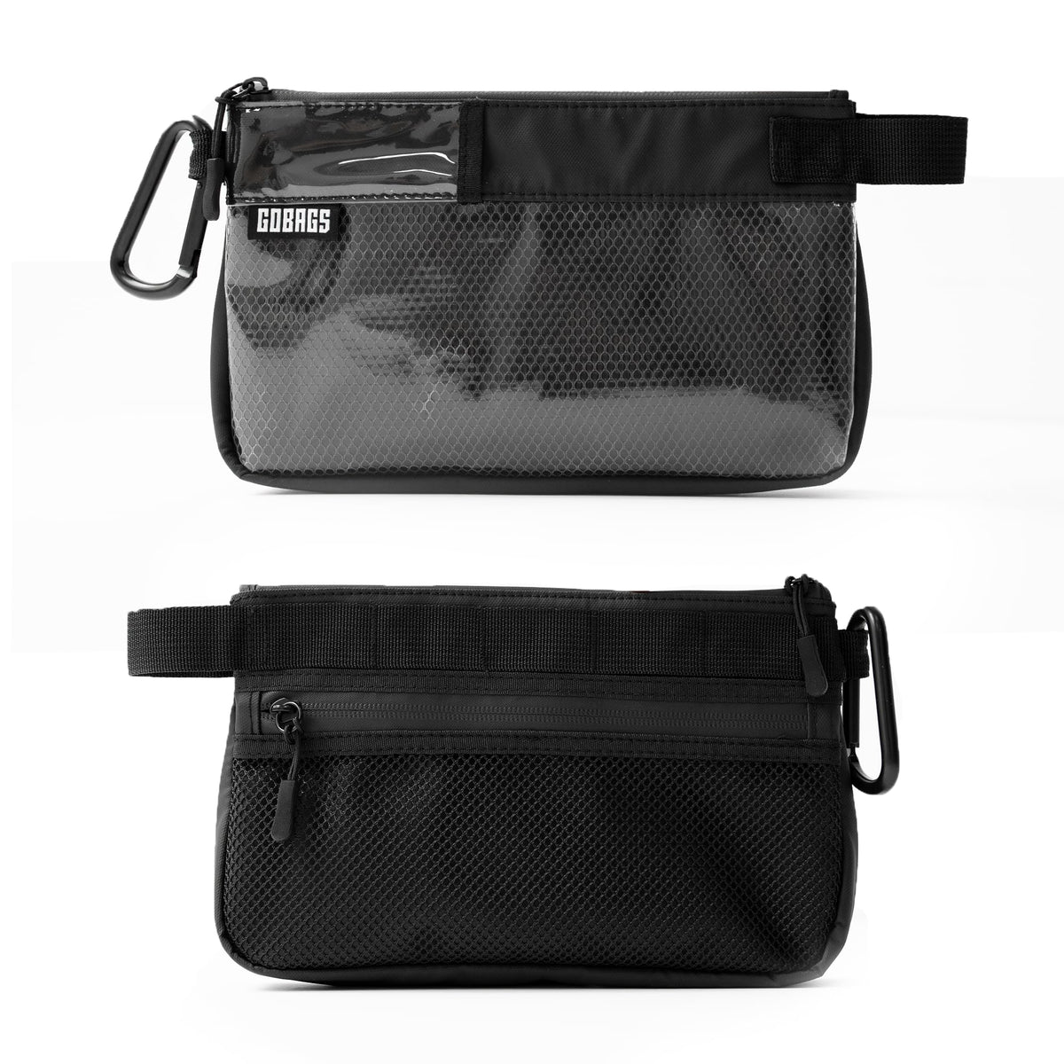 GOBAGS Production Zipper Bags - Electronics & Camera Accessories Bag - Cable organizer, Gear Accessory Pouch, Travel Camera Essentials (Small, Black)