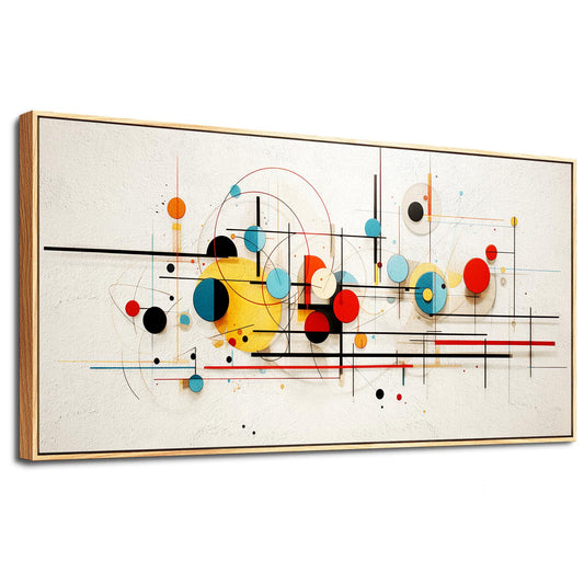 hyidecorart Wood Framed Wall Art For Living Room Large Decorations For Bedroom Room Modern Office Wall Decor Color line Abstract Wall Painting Mural Canvas Prints Pictures Artwork Home Decor