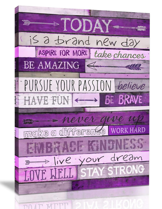 CGXART Inspirational Wall Art With Office Wall Decor For Bedroom Teen Girl Wall Pictures For Living Room Wall Decor For Bedroom Word Artwork For Home Walls Teenage Girl Room Decor 12 x 16 Inch