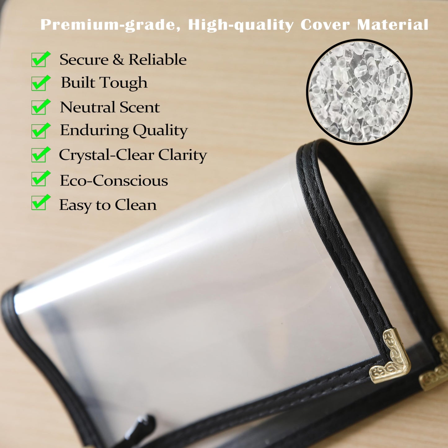Menu Covers 25 Pack 8.5 x 14 inch - Black Vinyl Menu Holders with Clear Sleeves | 2-View Waterproof Restaurant Menu Protectors | Top-Loading for Cafes, Diners & Catering