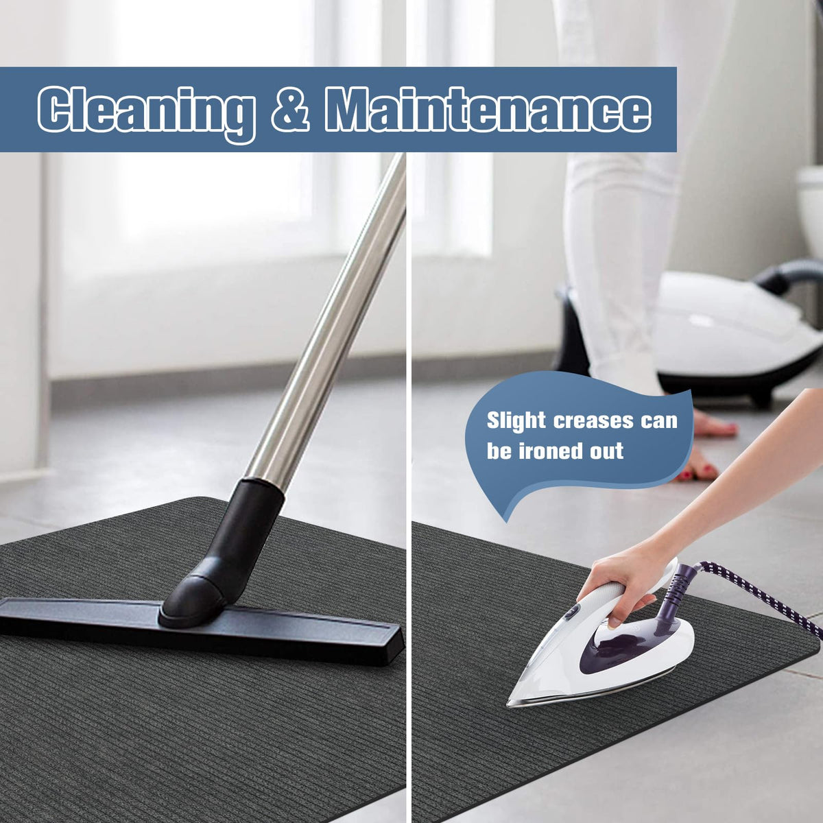 Placoot Desk Chair Mat for Hardwood Floor Corduroy Surface 55''x35'' Office Chair Mat for Rolling Chairs, Under Desk Low-Pile Office Rug Floor Mat