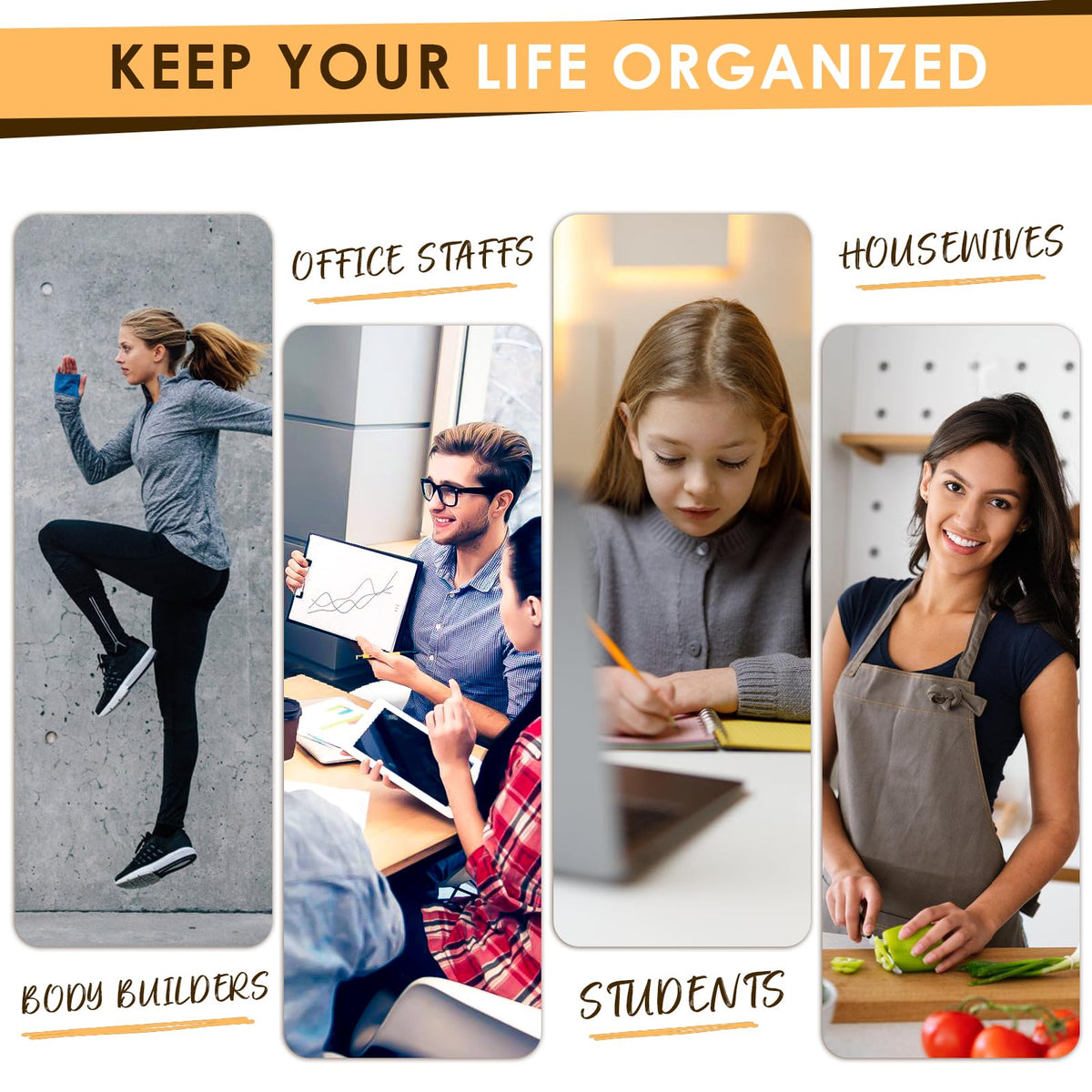 MAKELLO Dry Erase Calendar for Wall 24" x 18", Whiteboard Calendard with Cork Board for Office, Home, School, Family, Kitchen and Bedroom